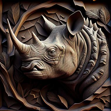 3D модель Rhinochelys (STL)